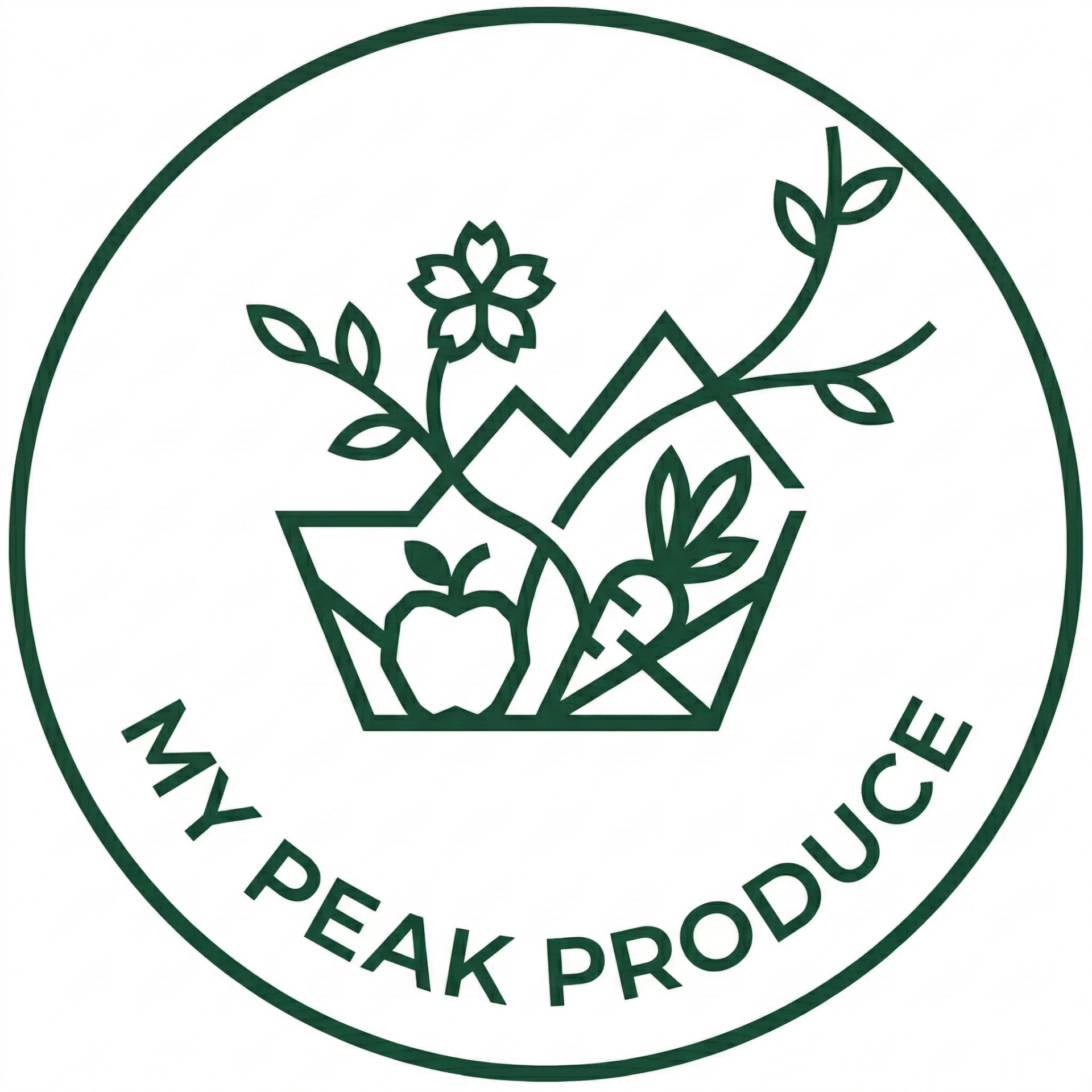 My Peak Produce logo — Spur Line Creative member company